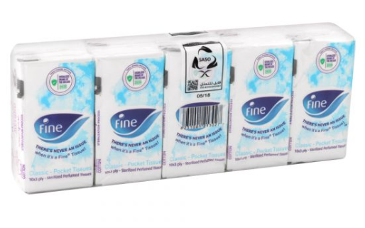 Fine Classic Sterilized & Perfumed Pocket Tissues 3ply