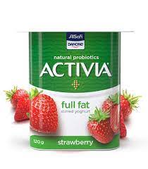 Activia Full Fat Strawberry Stirred Yogurt 120gr