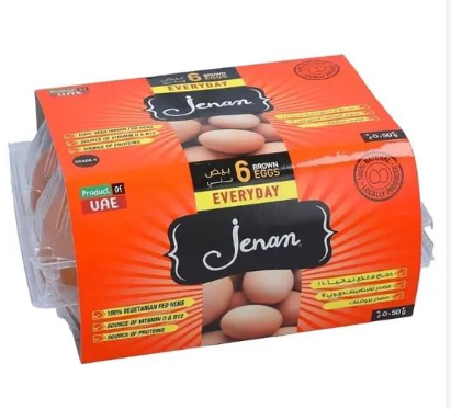 Jenan Medium Brown Eggs 6pcs