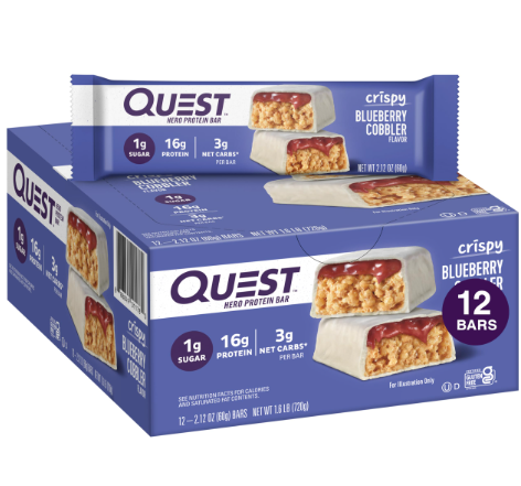 Quest Nutrition Hero Protein Bar Blueberry Cobbler Flavor 60gm