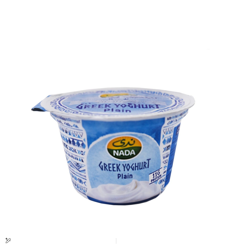 Nada Plain Greek Yogurt 160G- no added powder, no added water