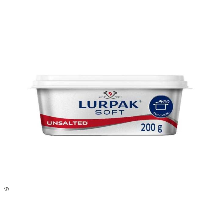 Lurpak Soft Unsalted Butter 200gm