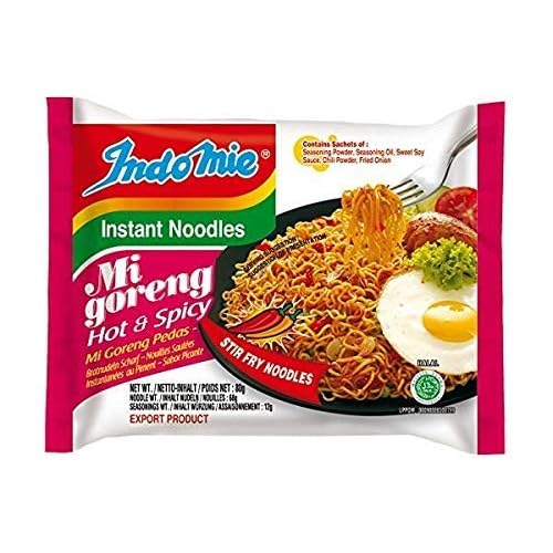 Indomie Instant Fried Noodles Hot & Spicy Flavor