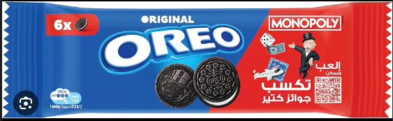 Oreo Original Cocoa Sandwich Biscuits (4 Pieces)
