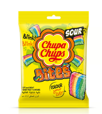 Chupa Chups Sour Gummy Bites Mixed Fruit Flavor