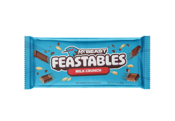 MR BEAST BAR CRUNCH MILK CHOCOLATE W/ PUFFED RICE 60G