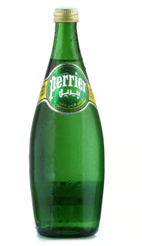 Perrier Sparkling Water Glass Bottle 750ml