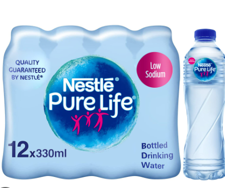 Nestle Pure Life Water (12x330ml) - low sodium