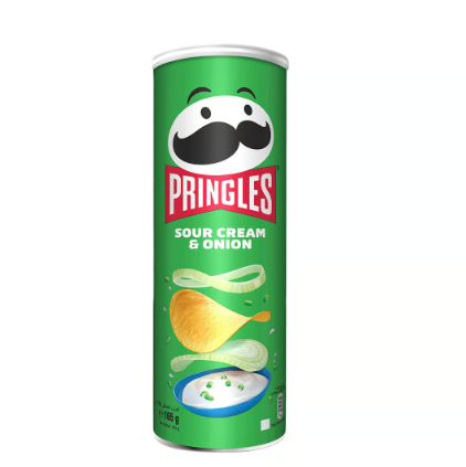 Pringles Sour & Onion Potato Chips 165gm