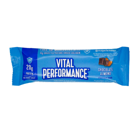 Vital performance chocolate almond protein bar