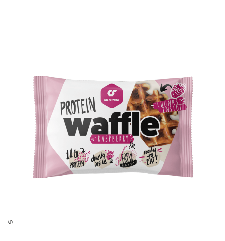 Go Fitness 11g Protein Waffle Raspberry Flavor