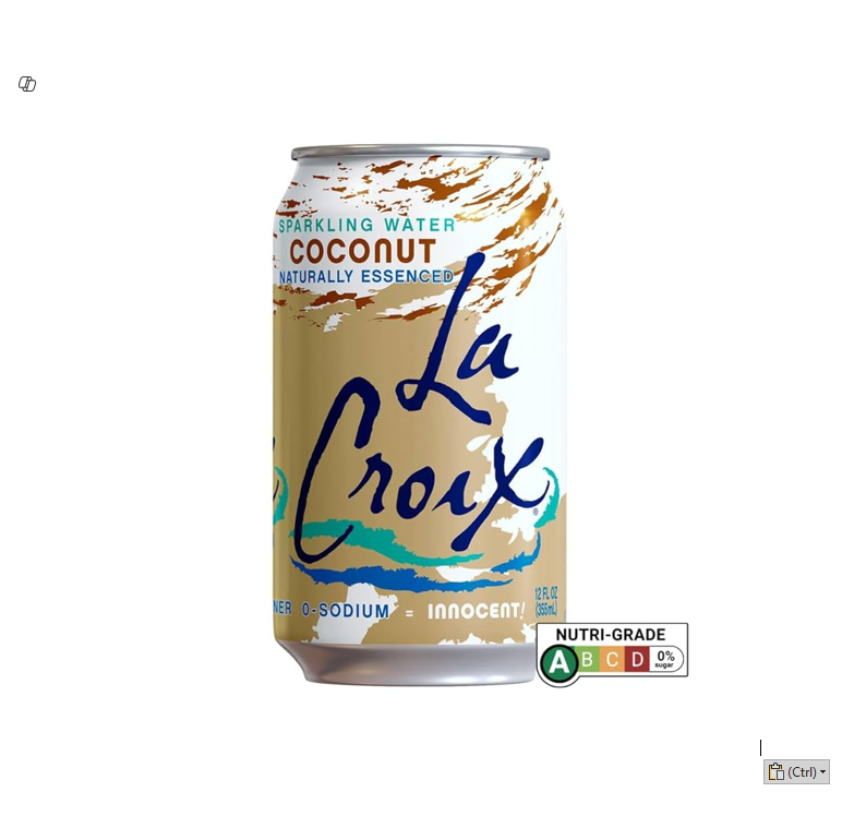 La Croix Sparkling Water Coconut Flavor 355ml - sodium free