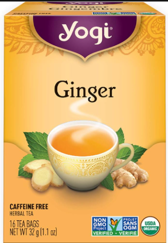 Yogi Organic Ginger Herbal Tea Bags - GMO free, caffeine free, vegan