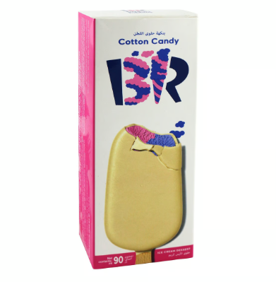 Baskin Robbins Cotton Candy Ice Cream Stick - vegetarian