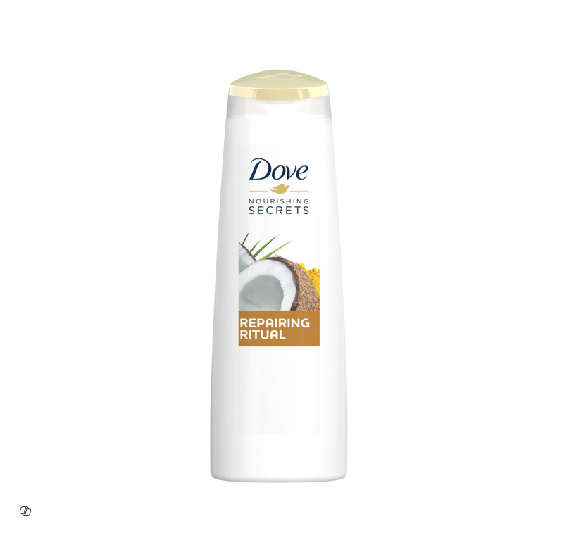 Dove Nourishing Secrets Repairing Ritual Shampoo with Coconut Oil & Turmeric
