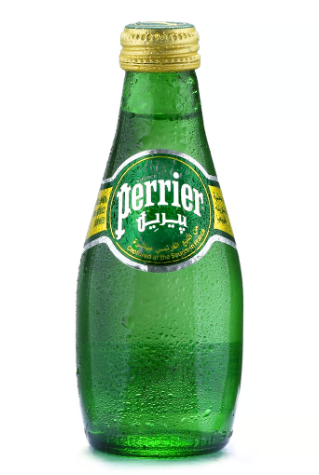 Perrier Sparkling Water Glass Bottle 200ml