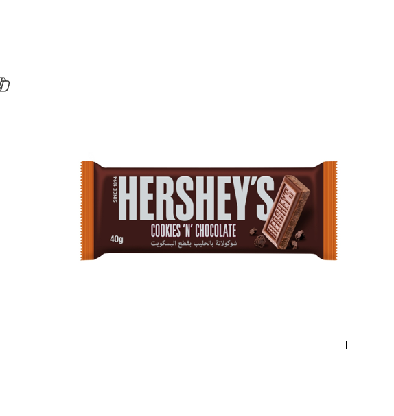 Hershey's Cookies 'n' Chocolate Bar 40gm