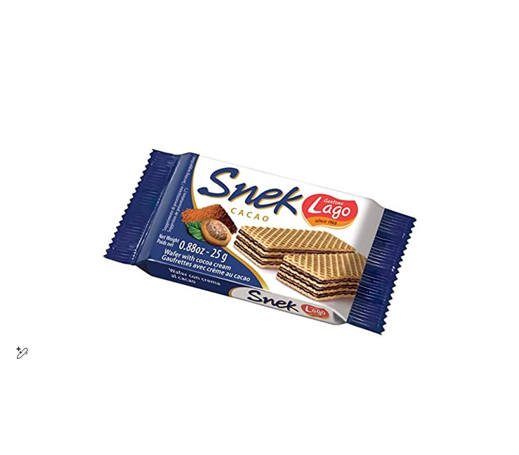Gastone Lago Snek Wafers with Milk & Cocoa Cream