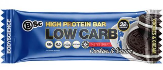 FS PROTEIN BAR L/CARB COOKIES & CREAM 60GMS