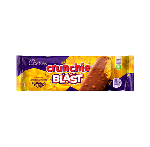 Cadbury Crunchie Blast Ice Cream Stick with Popping Candy 100ml