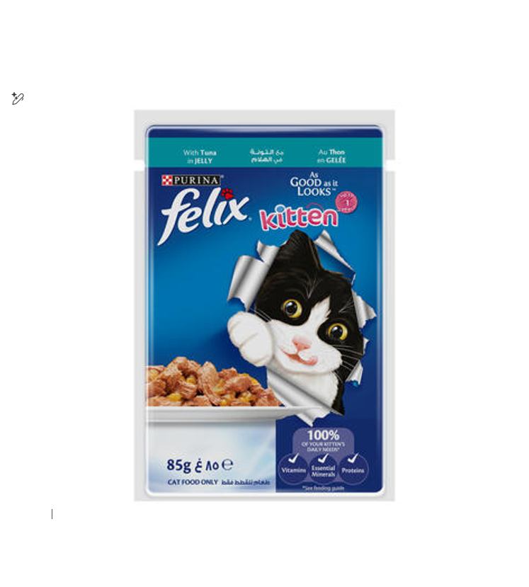 Purina Felix Wet Food with Tuna in Jelly for Kittens 85GM