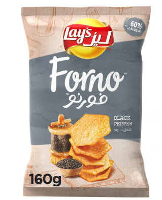 Lay's Forno Oven Baked Black Pepper Potato Chips 40GM