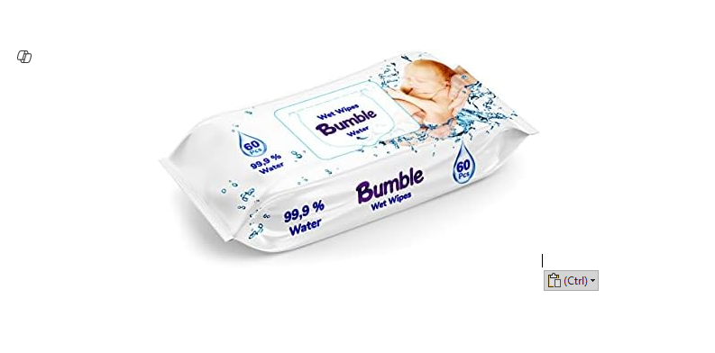 BUMBLE WET WIPES 99.9% WATER