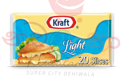 Kraft Light Cheddar Cheese (20 Slices) - no added artificial colors, no added artificial flavors