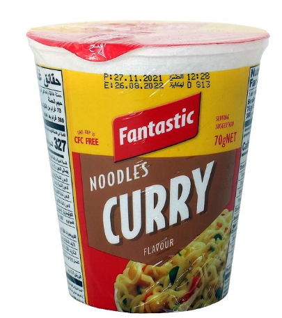 Fantastic Instant Noodle Cup Curry Flavor