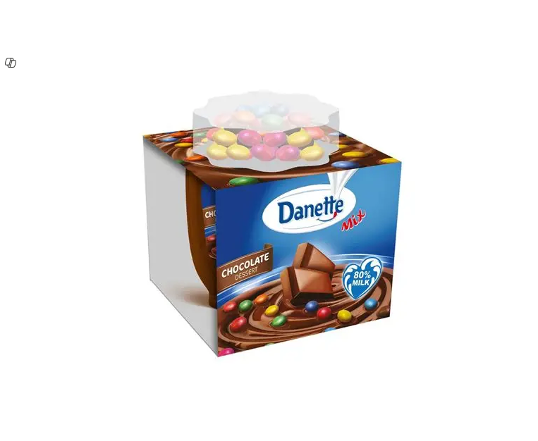 Danette Chocolate Pudding with Candy Beans