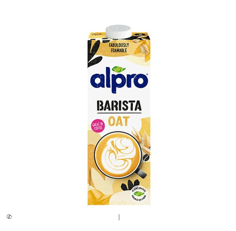 Alpro Barista Oat Drink - vegan, no added sugars, colors free (1LTR)