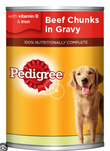 Pedigree Wet Dog Food with Beef Chunks in Gravy