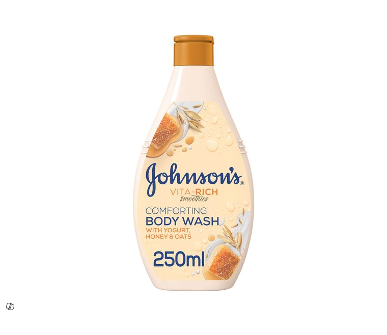 Johnson's Vita-Rich Smoothies Comforting Body Wash with Yogurt, Honey & Oats 400ml