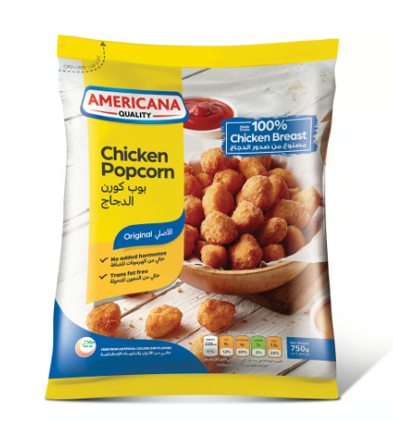 Americana Frozen Chicken Popcorn 750g