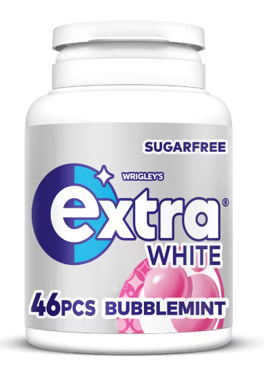 EXTRA WHITE BUBBLEMINT (46pcs) 64g