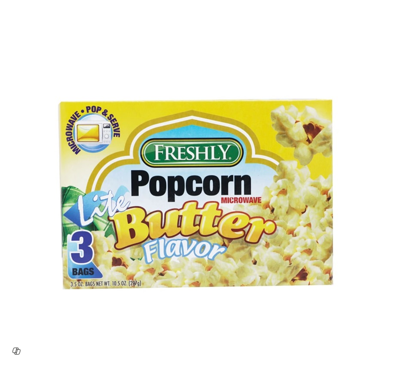 Freshly Microwave Butter Popcorn (3 Bags) 297gm