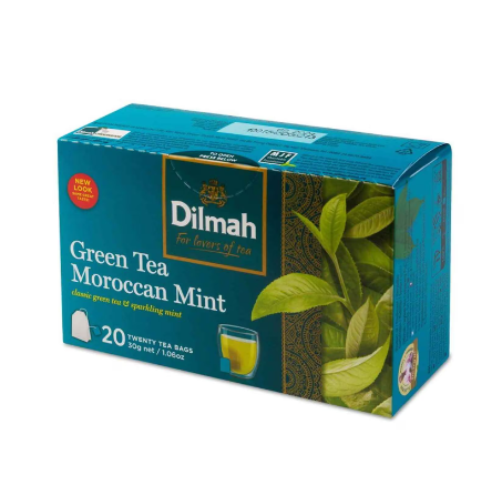 Dilmah Moroccan Mint Green Tea 20Bags 