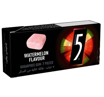 Wrigley's 5 Chewing Gum Watermelon Flavor - sugar free-L2
