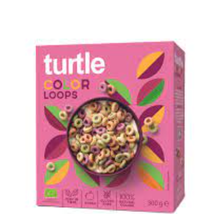 Turtle Organic Color Loops Cereal - vegan, gluten free