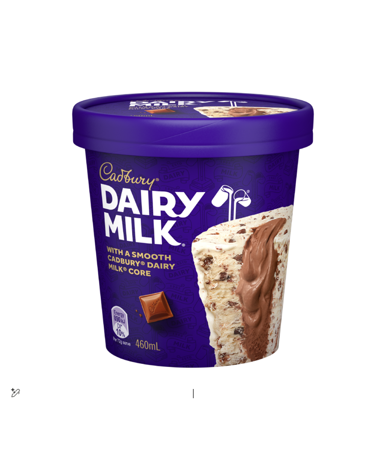 Cadbury Dairy Milk Vanilla Ice Cream with Chocolate