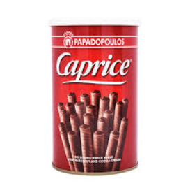 Caprice Wafer Rolls Filled with Hazelnut & Cocoa Cream 400G