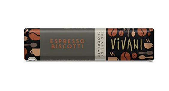 Vivani Organic Milk Chocolate Biscuits Filled with Espresso Cream Filling 40GM