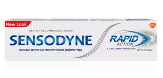 Sensodyne Rapid Action Whitening Toothpaste for Sensitive Teeth