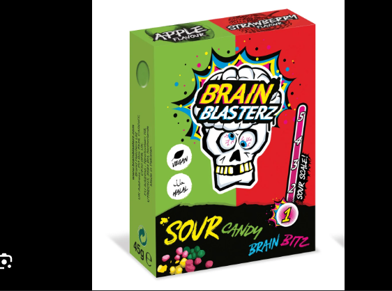 Brain Blasterz Sour Candy Bitz 45G