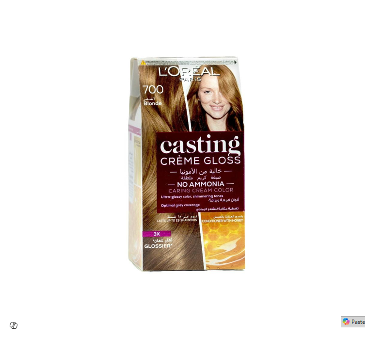 L'Oreal Casting Creme Gloss Hair Dye with Honey Conditioner Blonde 700 - ammonia free