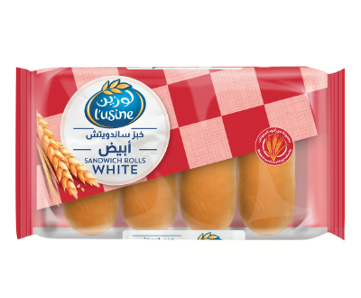 L'usine White Sandwich Rolls (4 Pieces)