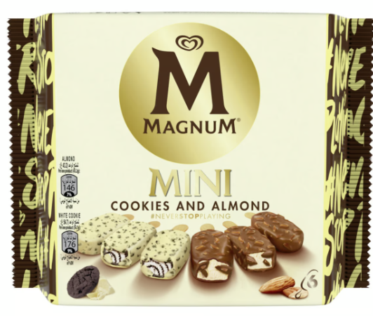 Magnum Mini Cookies & Almond Ice Cream Sticks
