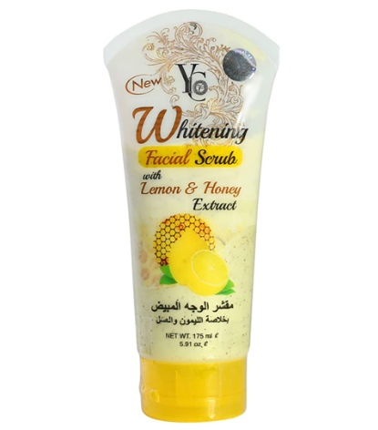 YC Whitening Face Scrub with Lemon & Honey Extracts for All Skin Types - animal testing free