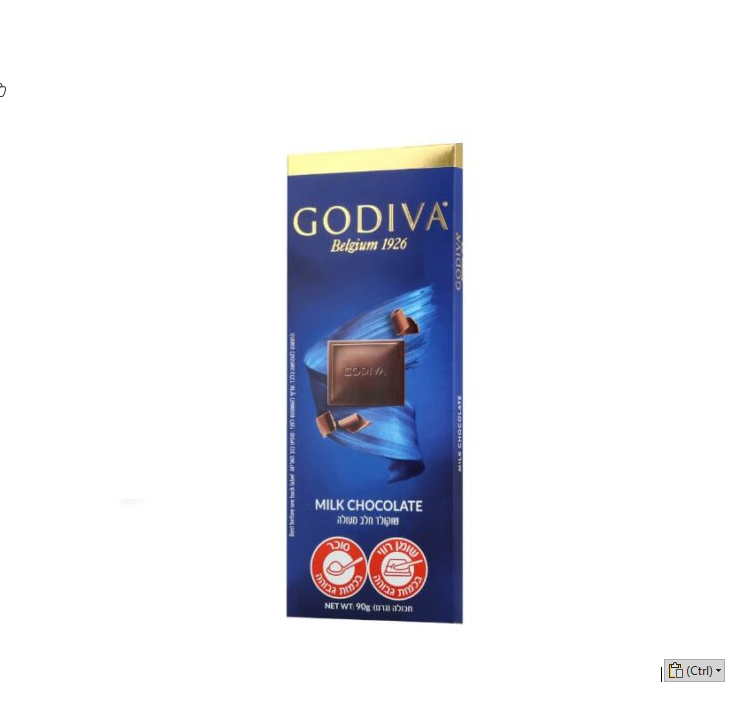 GODIVIA MILK CHOCOLATE 90GMS
