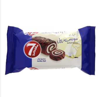 7 DAYS JUMBO SWISS ROLL FILLED WITH VANILLA CREAM